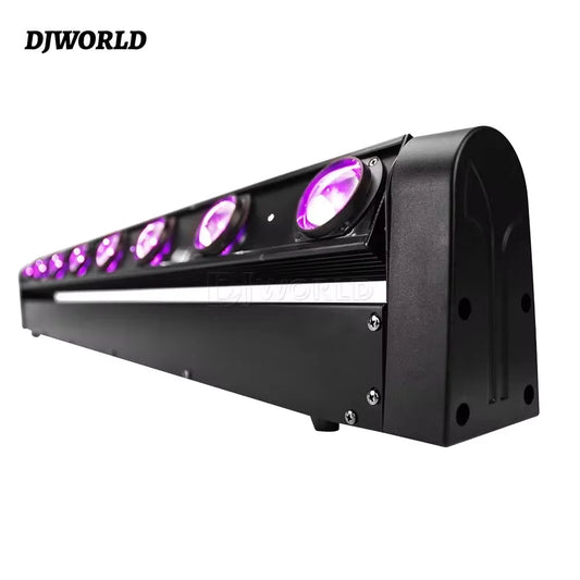 DJWORLD LED Beam Moving Head Light 8x12W RGBW for Stage, Bar, and DJ Events - Premium stage light controller from Lizard Vigilante - Just $328.88! Shop now at Lizard Vigilante