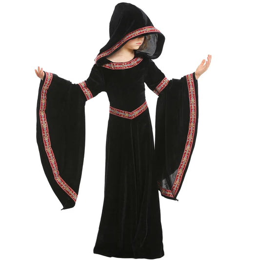 Girls' Medieval Halloween Dress for Haunted House Stage Performance - Premium Cosplay Costumes from Lizard Vigilante - Just $34.99! Shop now at Lizard Vigilante