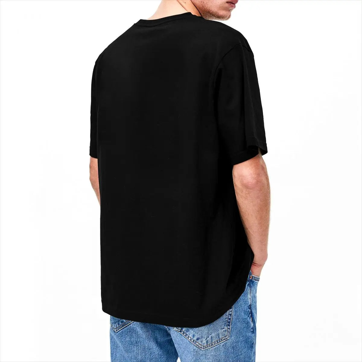 Malone Oversized Cotton T-Shirt – Trendy Y2K Custom Short Sleeve Tees for Men - Premium tee from Lizard Vigilante - Just $32.88! Shop now at Lizard Vigilante