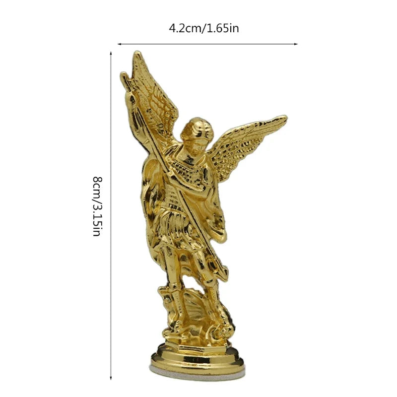 Metal Statue for Tabletop Decoration, Modern Crafts for Centerpieces, Office Ornaments, Religious Guardian Decorations, Photo