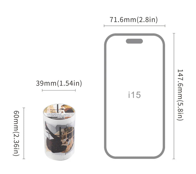 1roll Tape Weekend Window Sill Series Leisure Character Window PET Tape Decoration Notebook Photo Frame Stationery DIY Stickers