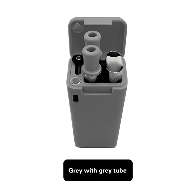 Foldable Stainless Steel Straw Set – Reusable 304 Steel with Silicone Tip, Eco-Friendly & Portable with Cleaning Brush - Premium straws from dsers - Just $25.99! Shop now at Lizard Vigilante