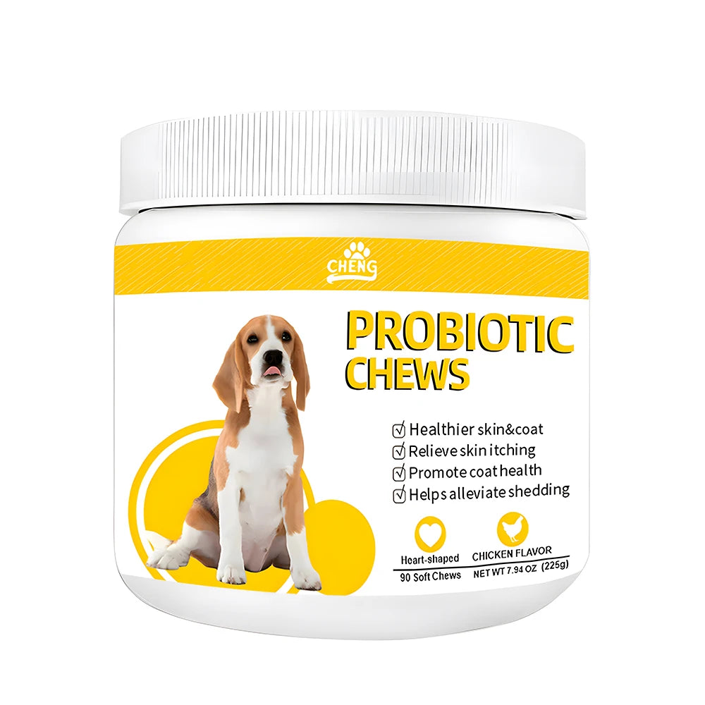 Lizard Vigilante Pet Probiotic Soft Chews for Dogs – Healthy Skin & Coat Support, Anti-Shedding & Itch Relief Supplement - Premium pet supplies from Lizard Vigilante - Just $57.99! Shop now at Lizard Vigilante