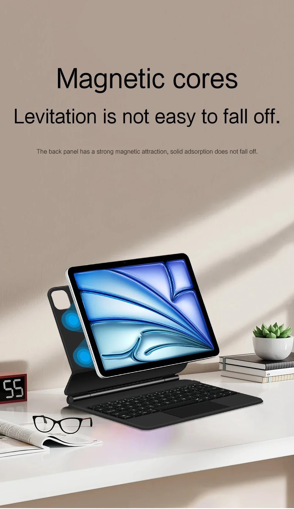 Magic Keyboard Case For iPad Pro 11 inch 12.9" M2 13 M4 Air 4th 5th ipad10 10th 10.9 Smart Cover Multi-touch Magnetic backlight