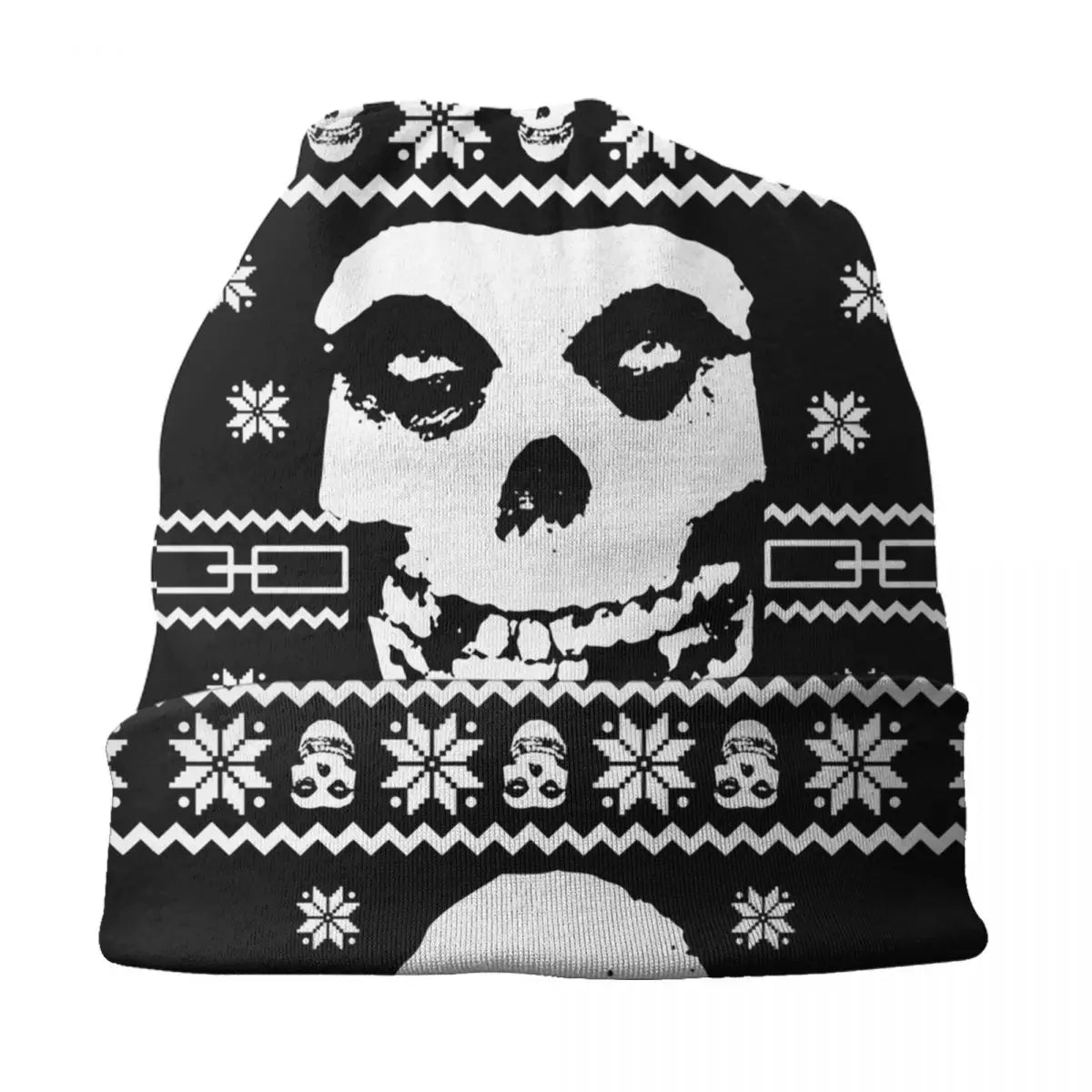 Custom Punk Rock Band Misfits Beanie - Unisex Winter Warm Knit Hat - Premium skull cap from Lizard Vigilante - Just $18.88! Shop now at Lizard Vigilante