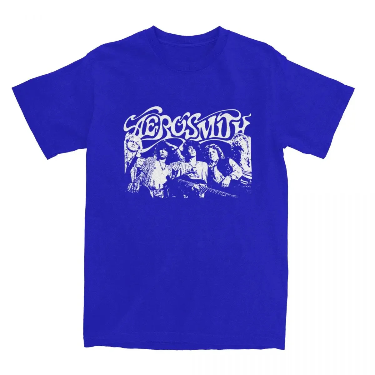 Aerosmith Shirts for Men Women Retro Music Rocks Band Heavy Metal 100% Cotton T Shirt Round Collar Short Sleeve Printed Clothing - Premium T-Shirt from Lizard Vigilante - Just $28.88! Shop now at Lizard Vigilante