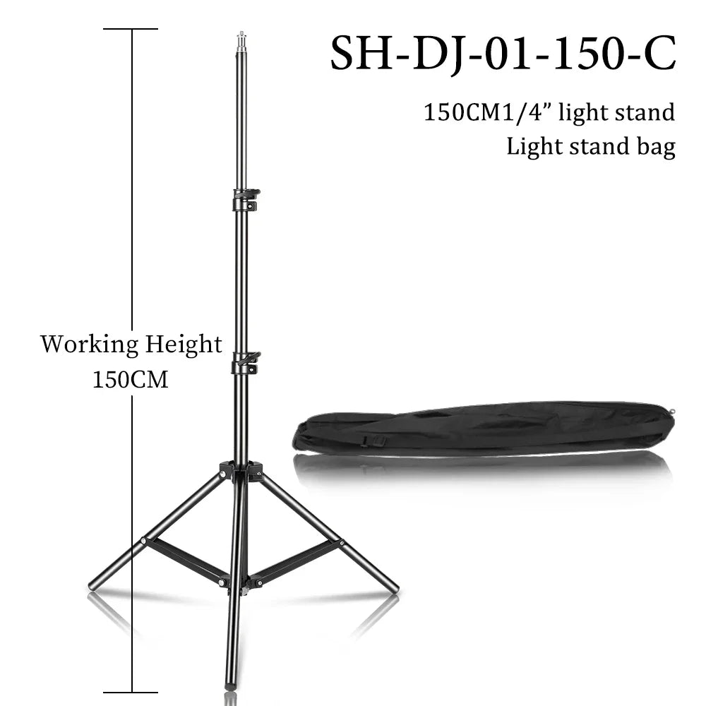 200cm Adjustable Photography Tripod Light Stand with 1/4 Screw Head, Lightweight Aluminum Tripod for Ring Light, Phone & DSLR Cameras – Pro Photo Studio Support - Premium light stand from Lizard Vigilante - Just $21.99! Shop now at Lizard Vigilante