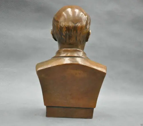 7'' Soviet Leader Vladimir Ilyich Ulyanov Lenin Bust Bronze Statue