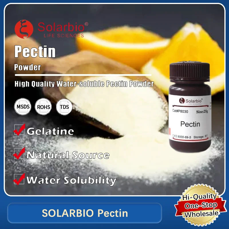 SOLARBIO Pectin Soluble Powder from Citrus for Laboratory Applications and Food Industry Original Product