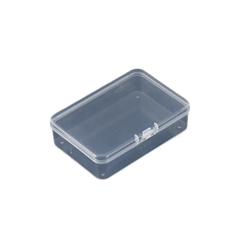 Mini Plastic Rectangular Storage Box Translucent Packing Box Dustproof Durable Strong Jewelry Case Container Home Storage