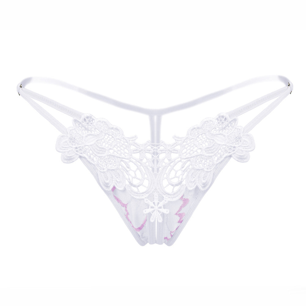 Women’s Plus Size Lace Thong – Sexy Low-Rise G-String, Floral Lace Temptation Lingerie - Premium thong from Lizard Vigilante - Just $16.66! Shop now at Lizard Vigilante