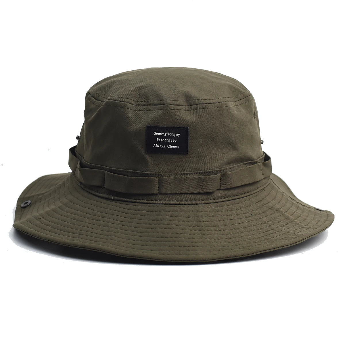 Contrast Fisherman Hat — Vintage Large-Brim Outdoor Sun Hat for Rebels, Campers & Metal Nomads