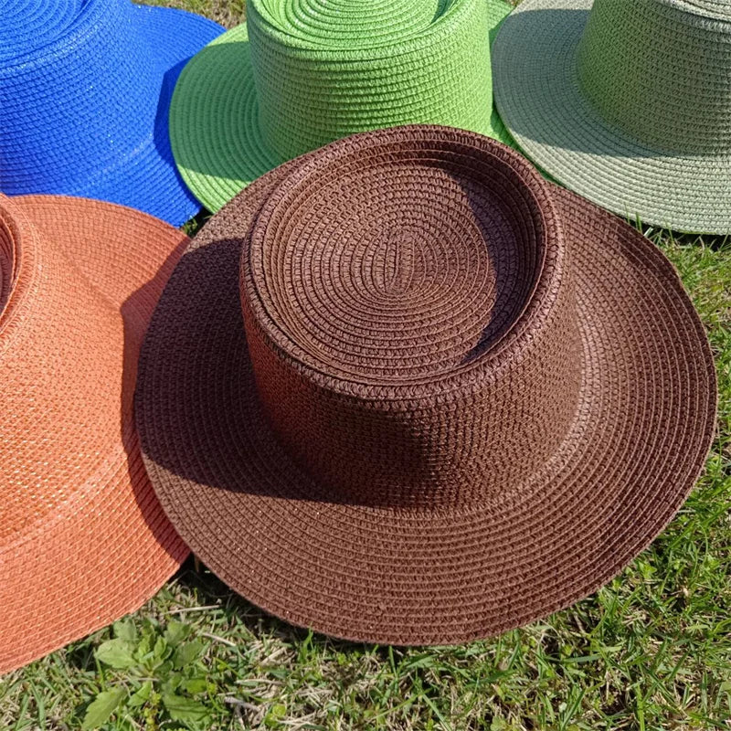 Lizard Vigilante Candy Straw Sun Hat – adjustable raffia summer hat for outlaw beach days & street-side shade
