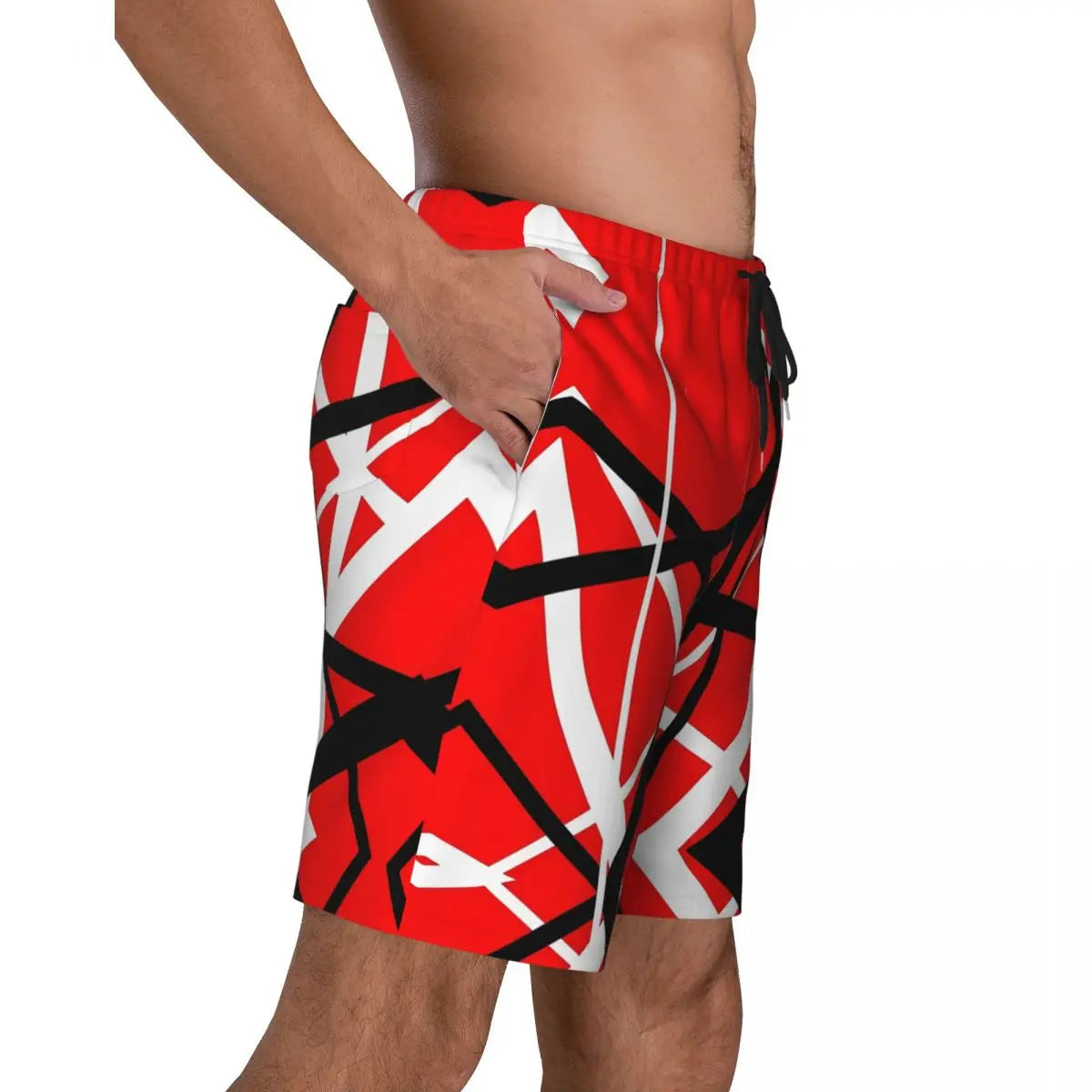 Van Halen Fashion Board Shorts Men's Breathable Fashion Board Shorts Swim Trunks - Premium  from Lizard Vigilante - Just $29.99! Shop now at Lizard Vigilante