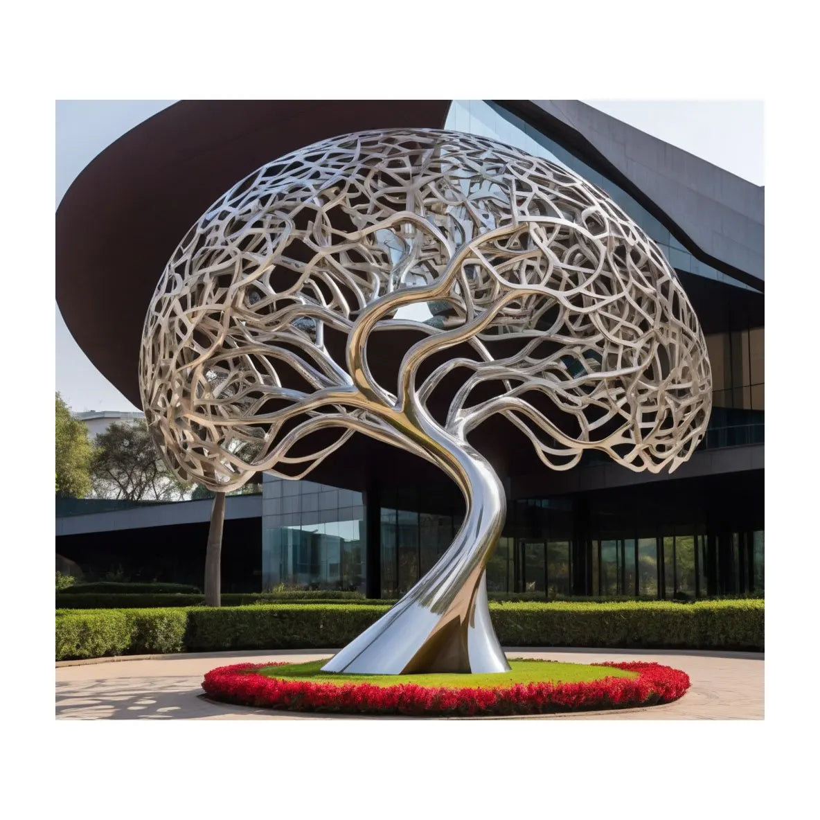 Cool Design outdoor abstract large stainless steel car statue