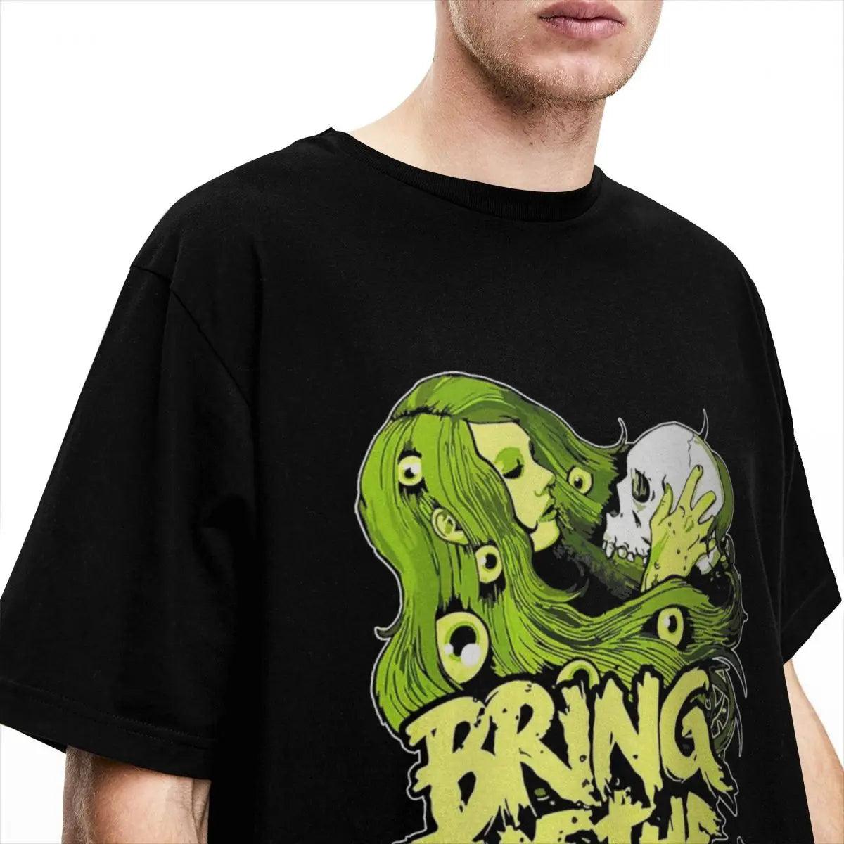 Bring the Horizon Mania: Rep BMTH in Vintage Style (Unisex) - Premium T-shirt from Lizard Vigilante - Just $23.99! Shop now at Lizard Vigilante