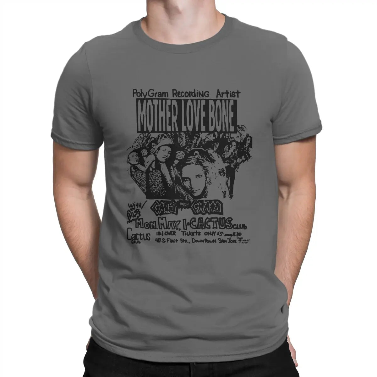 Mother Love Bone x Soundgarden Men’s Tee – A Rock Icon’s Essential Casual Style - Premium tee from Lizard Vigilante - Just $23.88! Shop now at Lizard Vigilante