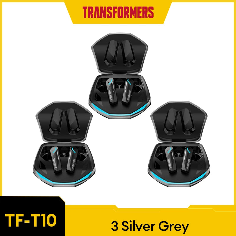 TRANSFORMERS TF-T10 Bluetooth 5.4 Earphones - Bulk Wholesale Wireless Low Latency Gaming Earbuds with Mic - Premium earphones from Lizard Vigilante - Just $20.99! Shop now at Lizard Vigilante