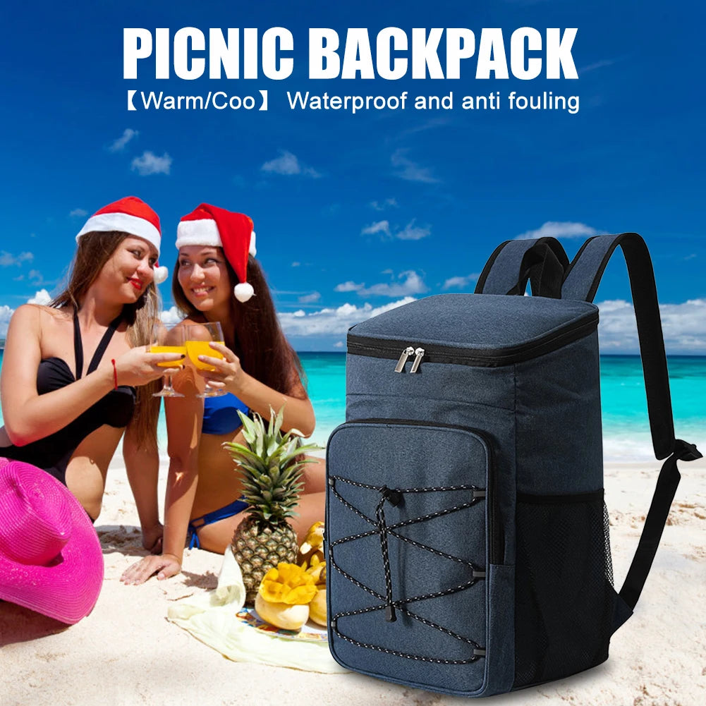 Ultimate 23L Insulated Cooler Backpack – Leak-Proof Thermal Party Bag for Camping, Picnics, and Outdoor Adventures - Premium cooler from DS - Just $38.88! Shop now at Lizard Vigilante