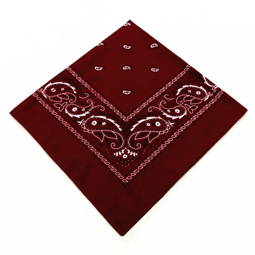 Unisex Cotton Bandana – Men’s & Women’s Paisley Cowboy Biker Headwrap Scarf - Premium Bandana from Lizard Vigilante - Just $2.99! Shop now at Lizard Vigilante