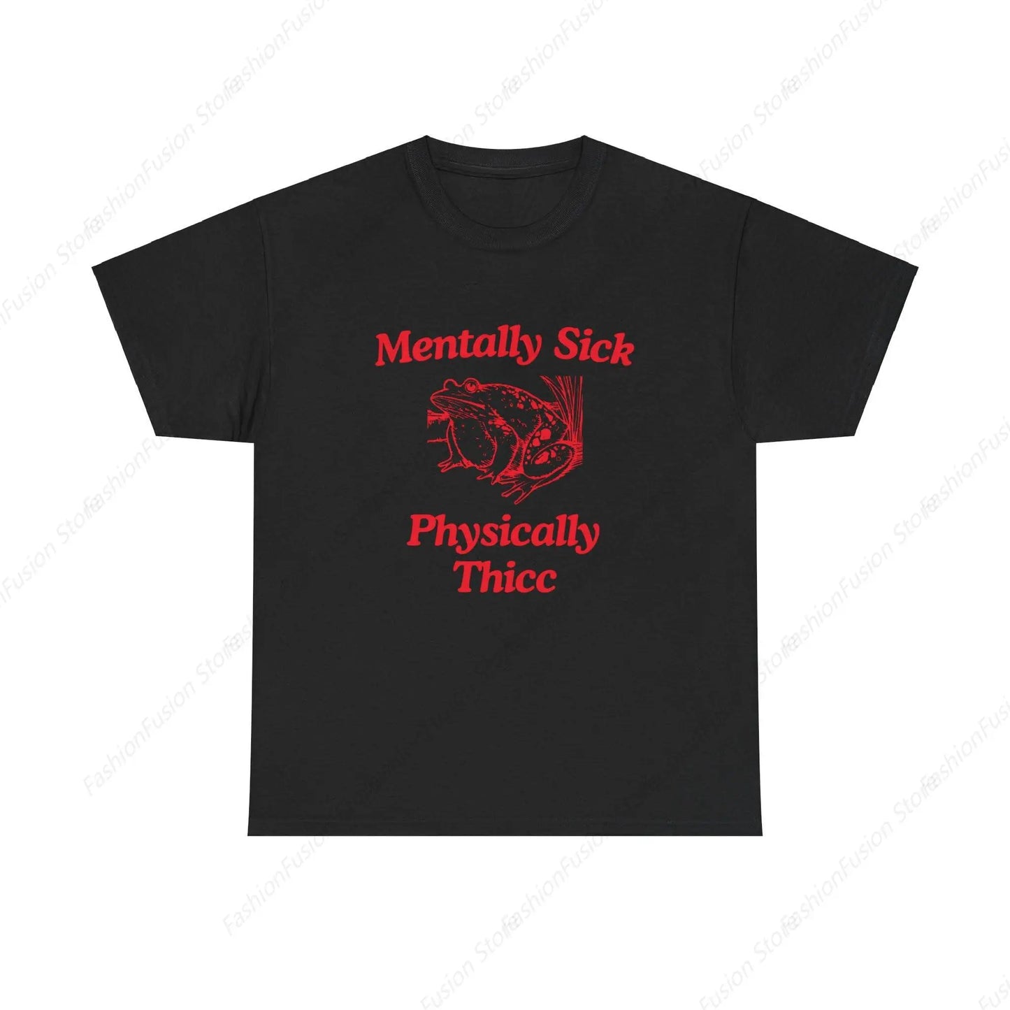 Mentally Sick Physically Thick T-Shirt Cotton Crew Neck Printed Tshirt Mens Clothing for Daily Outdoor Shirts Classic Tee Tops - Premium t-shirt from Lizard Vigilante - Just $23.88! Shop now at Lizard Vigilante