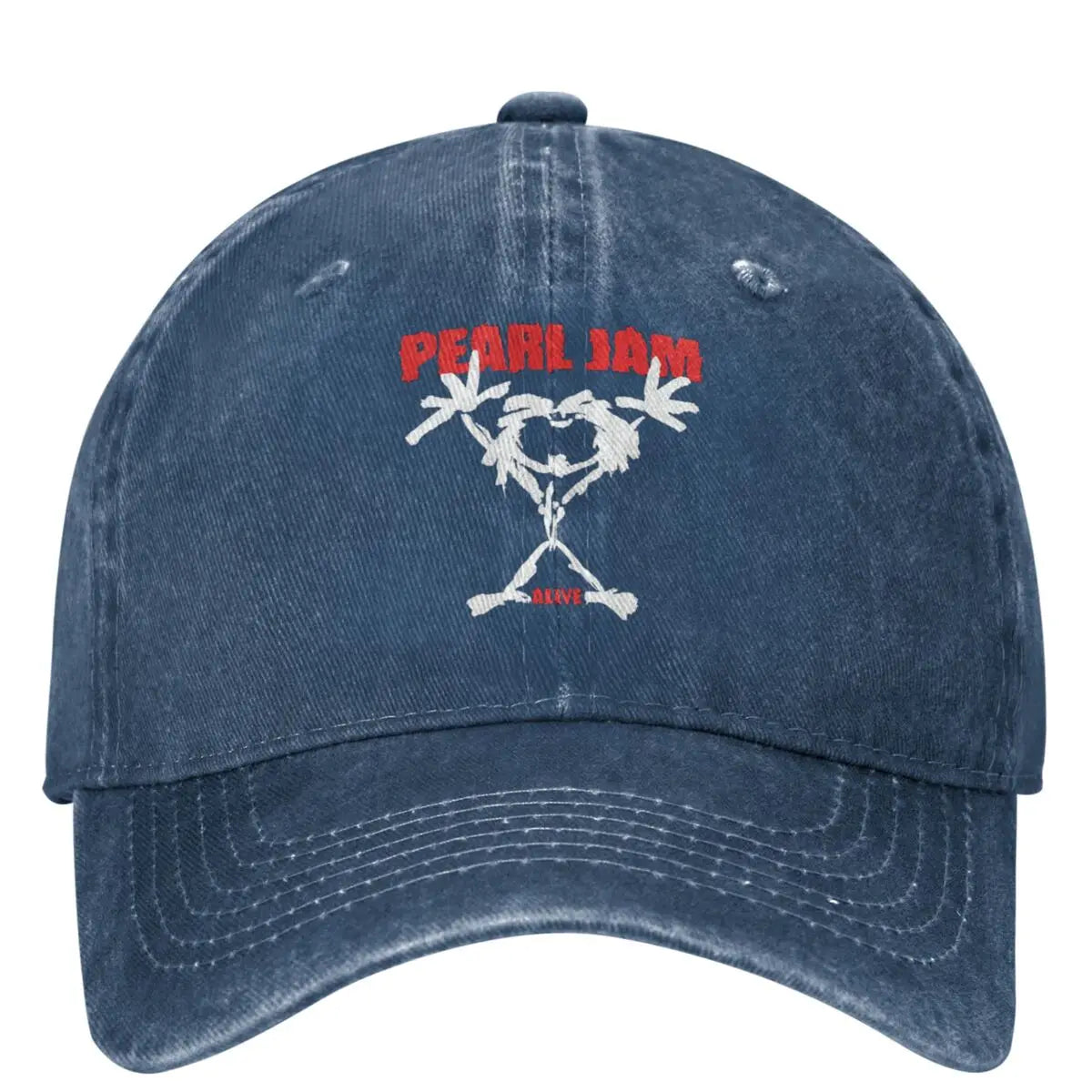 Pearl Jam Emblem Rock Grunge Band Baseball Cap – Unisex Distressed Washed Casual Summer Hat - Premium hats from Lizard Vigilante - Just $23.88! Shop now at Lizard Vigilante