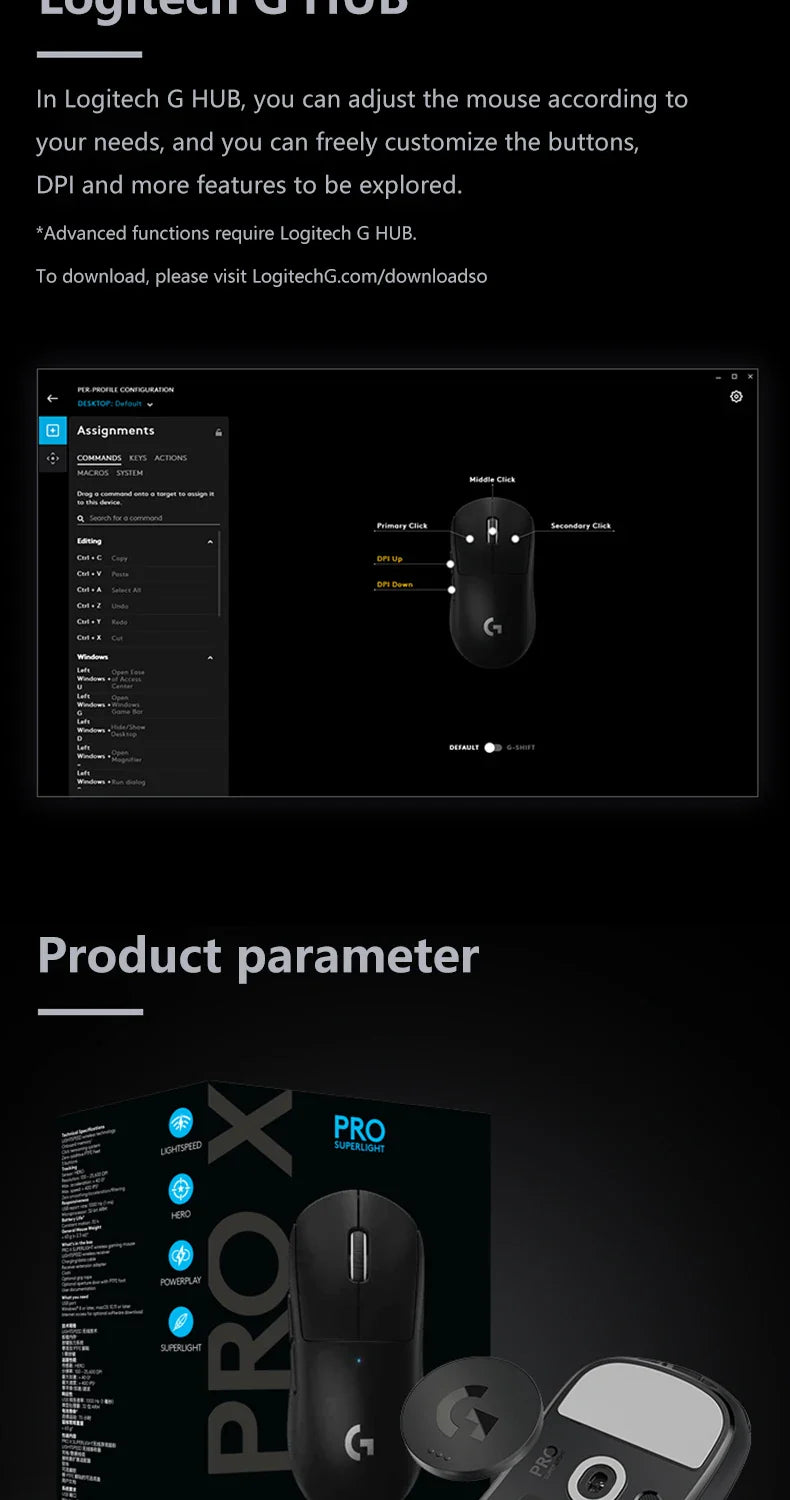 Logitech G PRO X Superlight Wireless Gaming Mouse 16K DPI Sensor Pink Wireless Gaming Mouse 25K HERO Mechanical Gaming Mouse