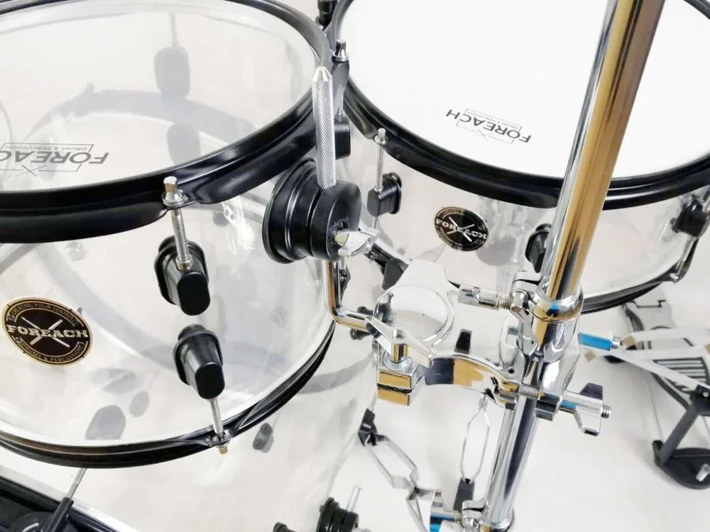 Transcendent Resonance Seamless Clear Crystal Acrylic Drum Set – 5-Piece, Durable & Stunning Design, Perfect for Performances - Premium drum kit from Lizard Vigilante - Just $1282.99! Shop now at Lizard Vigilante