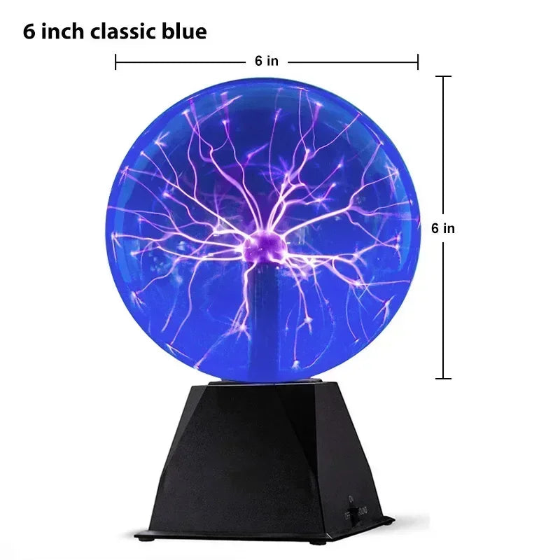 ZODOLAMP 8-Inch Sound Control Magic Plasma Ball Lamp - LED Night Light & Touch-Sensitive Christmas Party Decor - Premium plasma ball from Lizard Vigilante - Just $16.99! Shop now at Lizard Vigilante