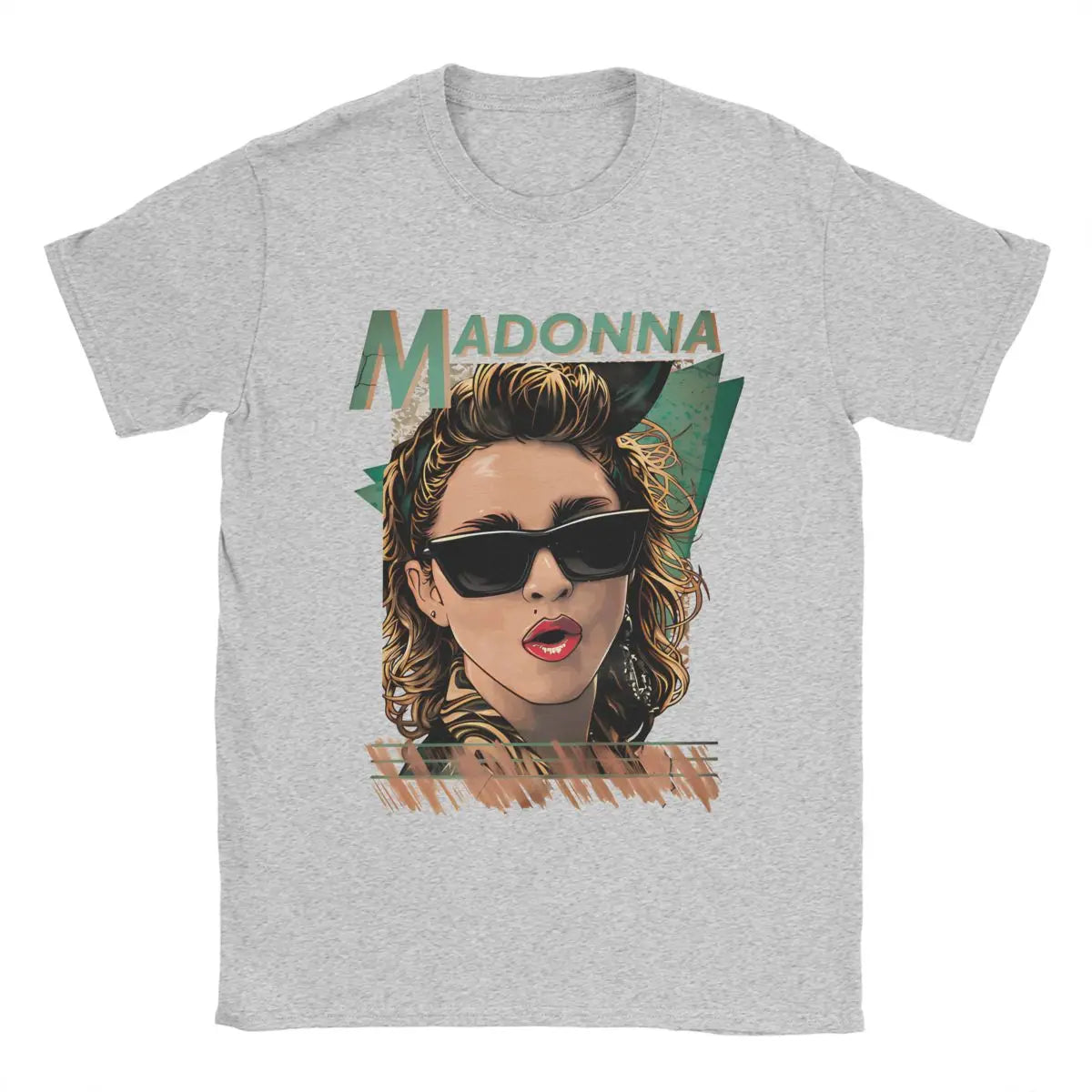 Men Women's Madonna Singer Vintage Music Pop Albums T-Shirt Merch Novelty Pure Cotton T Shirt Top Tee Clothes Graphic Printing - Premium  from Lizard Vigilante - Just $20.99! Shop now at Lizard Vigilante