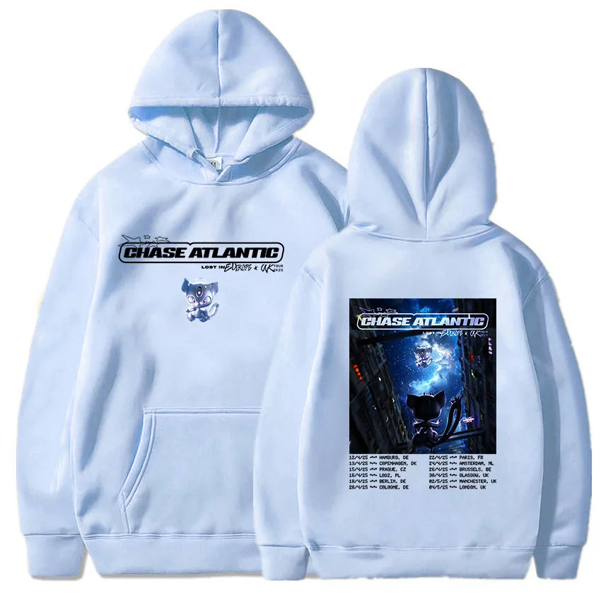 Lost in Europe & UK Tour 2025 – Chase Atlantic Graphic Hoodie | Fleece Pullover Sweatshirt for Men | Casual Rock Band Streetwear, Winter Long Sleeve Hoodies - Premium hoodie from Lizard Vigilante - Just $48.88! Shop now at Lizard Vigilante