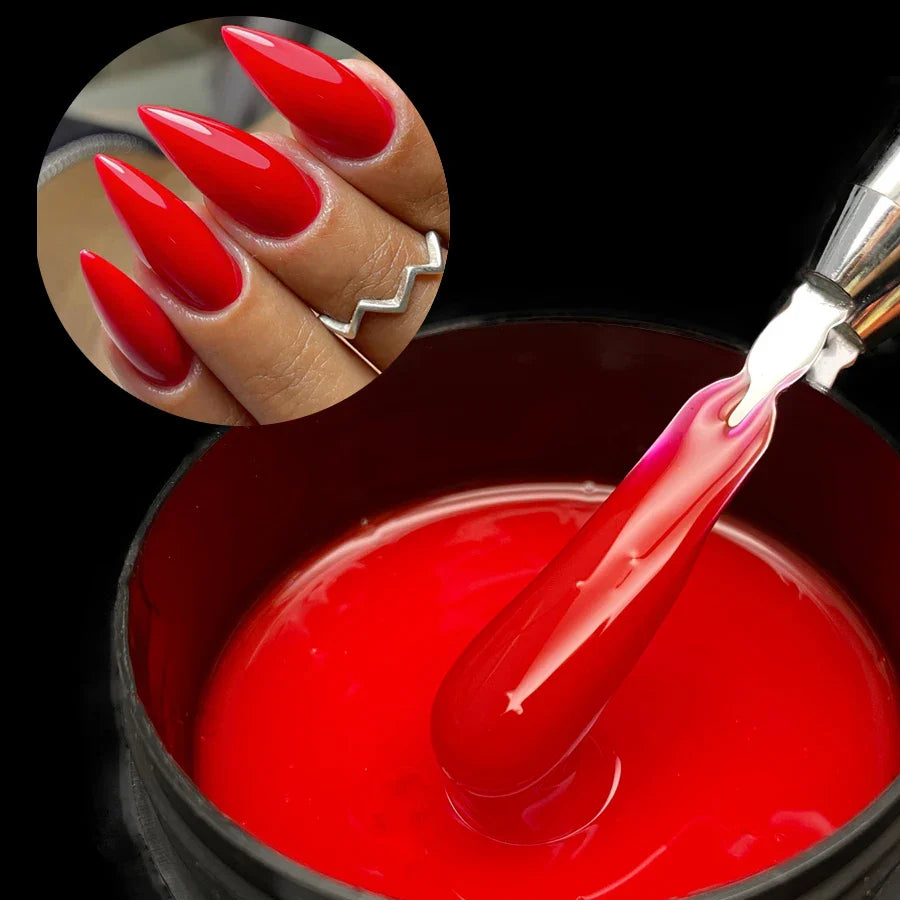 Jillnails 100g Glitter Shimmer Milky Hard Gel Builder Nail for Nails ExtensionsRoyal Blue Pink  UV LED Camouflage  Selfleveling