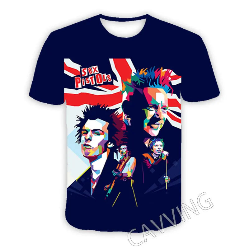 3D Printed Punk Rock Band Sex Pistols Casual T-shirts Hip Hop T Shirts Harajuku Styles Tops Clothing for Men/women - Premium  from Lizard Vigilante - Just $28.99! Shop now at Lizard Vigilante