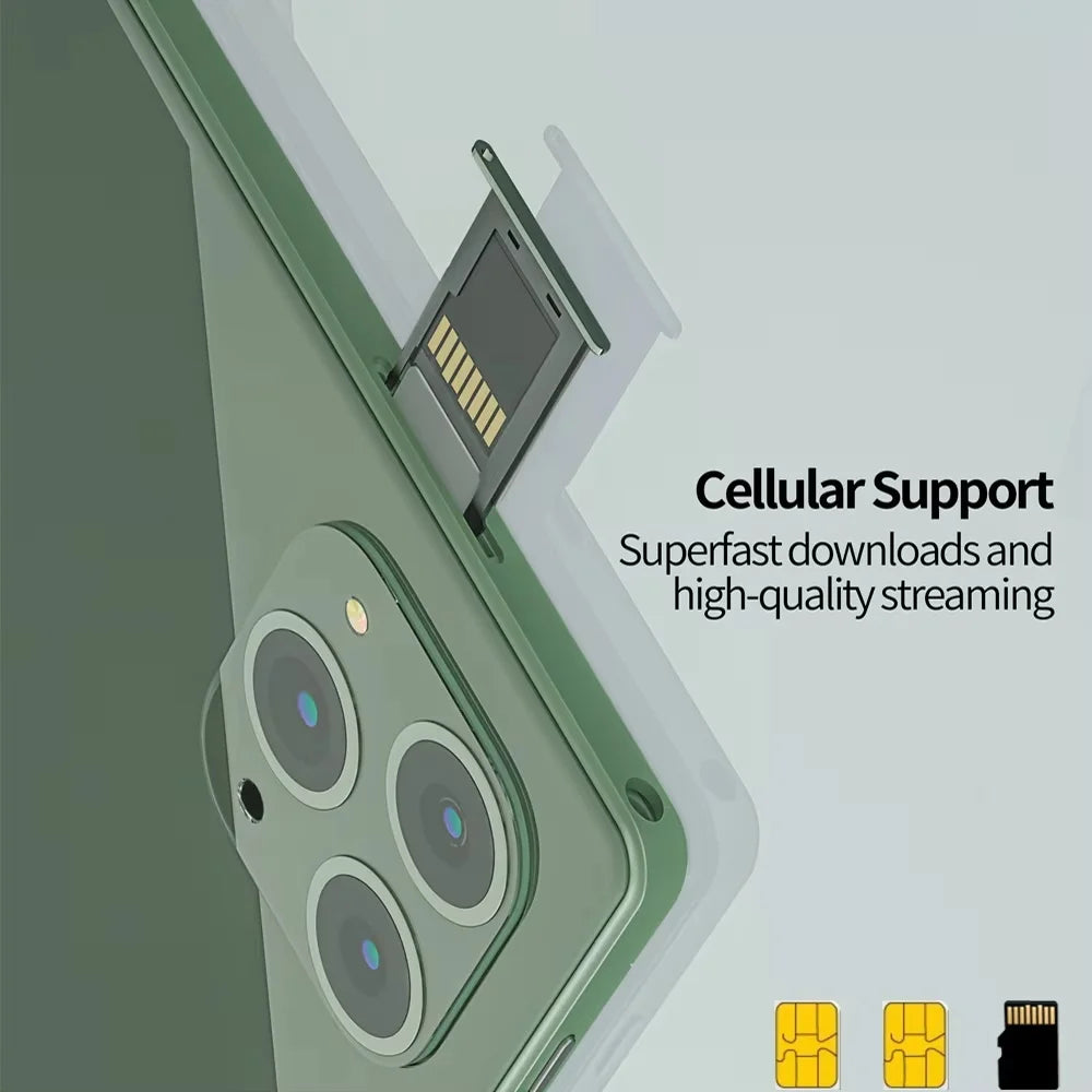 New 5G Pad Pro 10.1-Inch Android Tablet with 8GB RAM, 512GB ROM Octa core Support for calling,  Dual SIM card 8000mAh Battery