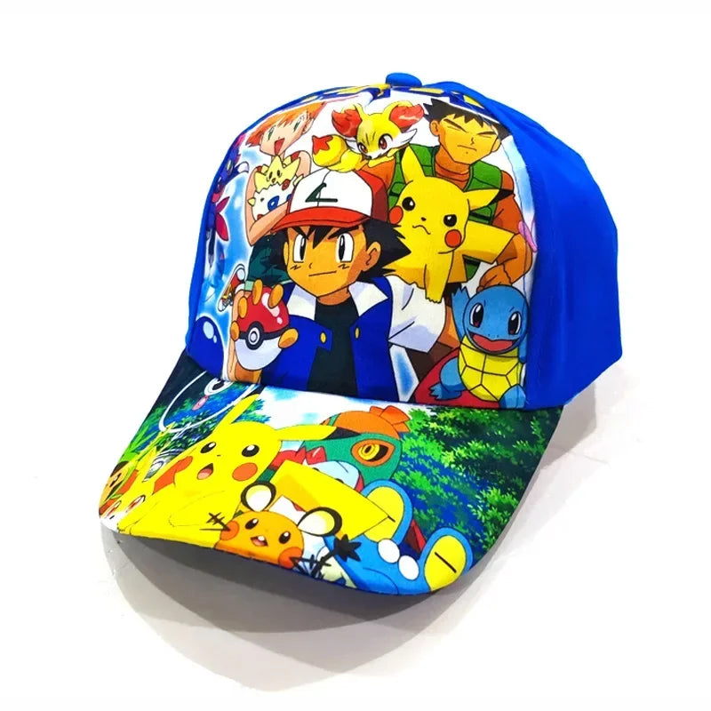 Pokemon Pikachu Baseball Cap Y2k Beach Anime Character Funny Hat Outdoor Sports Sunhat Kawaii Kids Toys Birthday Gift - Premium hat from Lizard Vigilante - Just $19.99! Shop now at Lizard Vigilante