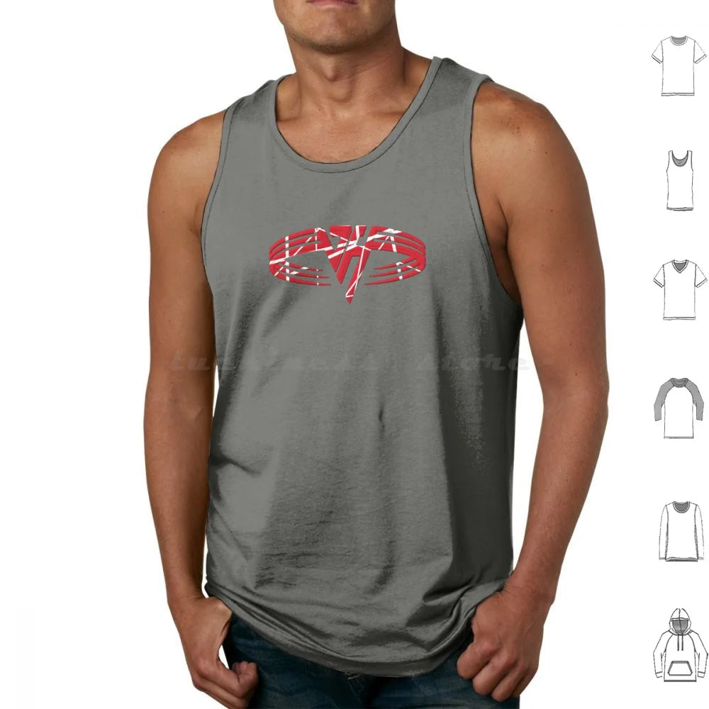 Van Halen Tank Top – Eddie Inspired Sleeveless T-Shirt for Men - Premium tank top from Lizard Vigilante - Just $36.88! Shop now at Lizard Vigilante