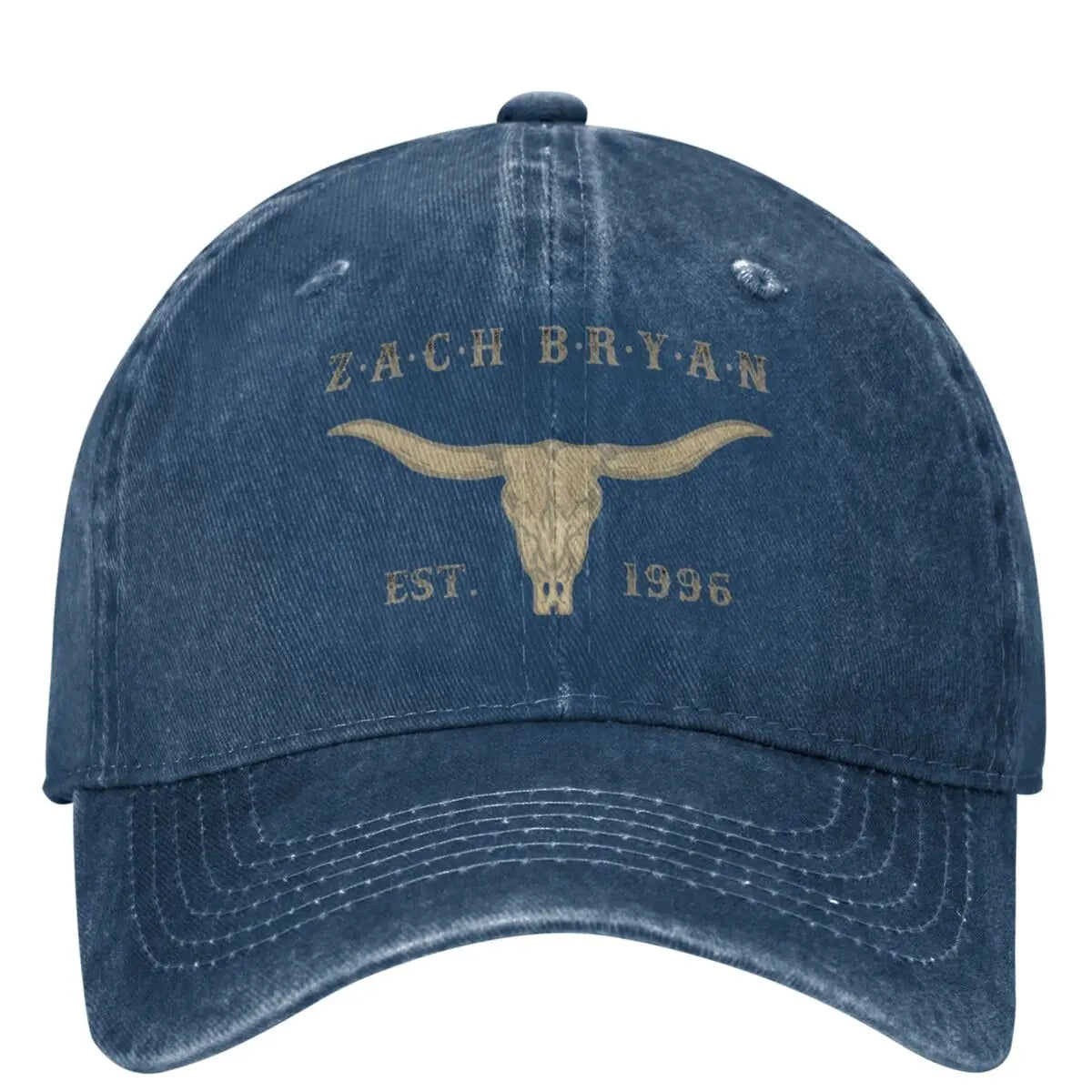 ZB Zach Bryan Bullhead American Heartbreak Tour Baseball Cap – Adjustable Sun Protection Hat for Country Music Fans - Premium hat from Lizard Vigilante - Just $25.88! Shop now at Lizard Vigilante