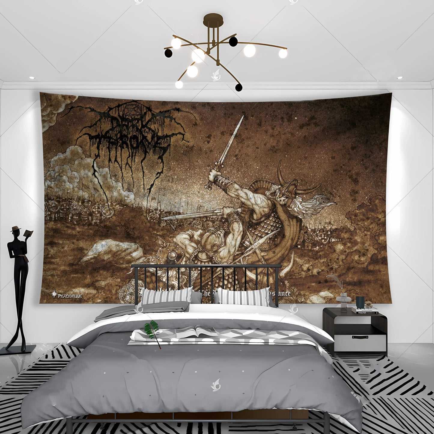 Darkthrone True Norwegian Black Metal Harajuku Funny Print Cotton Streetwear Tapestry Banner Flag - Premium flag from Lizard Vigilante - Just $12.99! Shop now at Lizard Vigilante