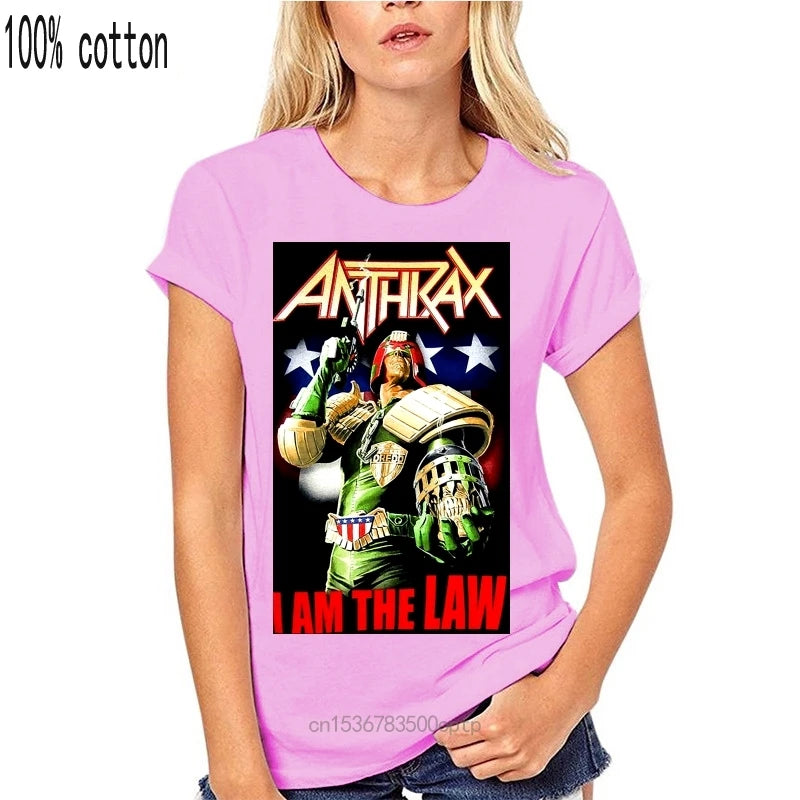 Anthrax JUDGE DREDD I AM THE LAW T-Shirt 2024 Thrash Metal Band - Lizard Vigilante