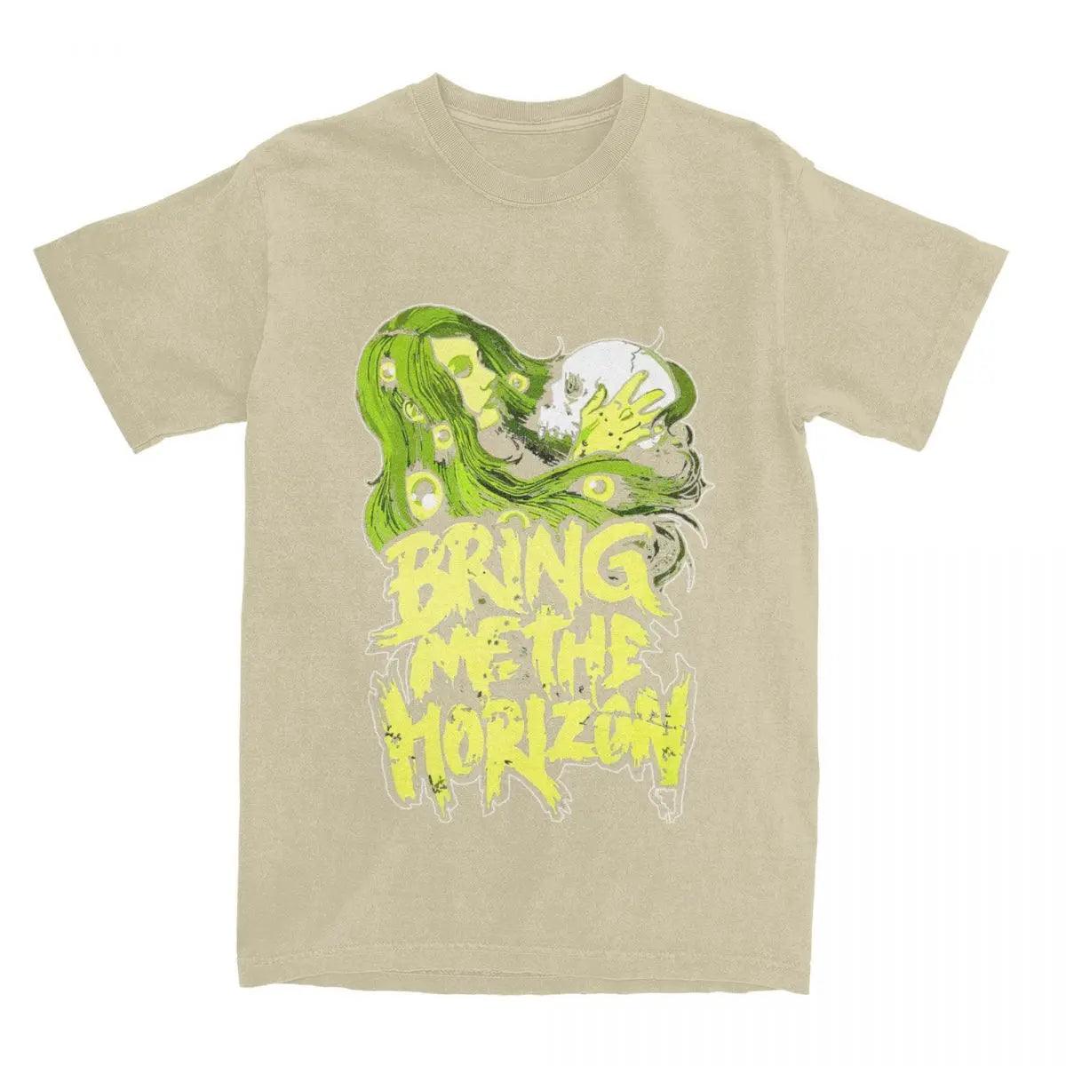 Bring the Horizon Mania: Rep BMTH in Vintage Style (Unisex) - Premium T-shirt from Lizard Vigilante - Just $23.99! Shop now at Lizard Vigilante