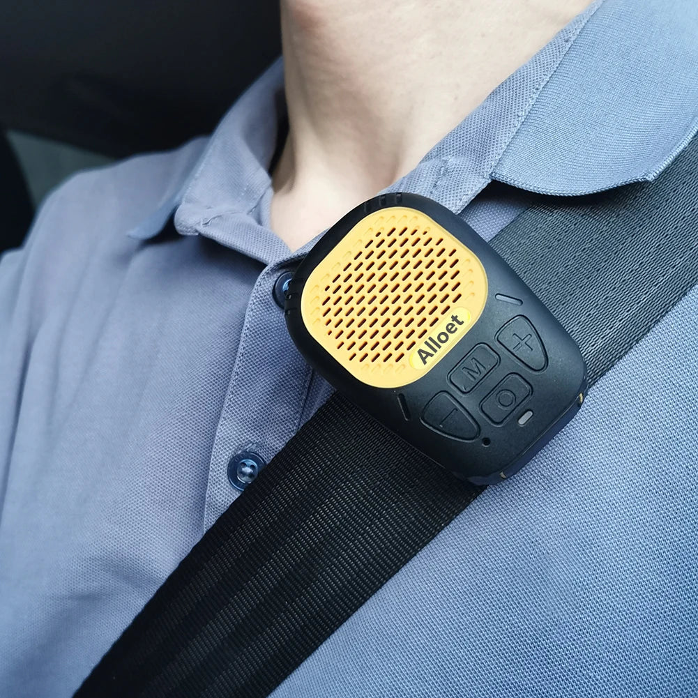 Wearable Bluetooth Speaker Magnetic Clip-On Wireless Speaker Waterproof Portable Sound with Strap for Hands-Free Music/Calls