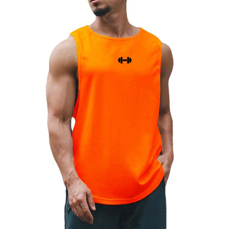 Summer Men's Gym Tank Top Fitness Training Clothing Quick-drying Loose Bodybuilding Sleeveless Shirt Men Fashion Basketball Vest - Premium  from Lizard Vigilante - Just $13.99! Shop now at Lizard Vigilante