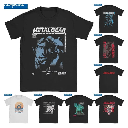 Metal Gear Solid Snake Game Men's & Women's T-Shirt - Funny Cotton Short Sleeve O-Neck Tee - Premium t-shirt from Lizard Vigilante - Just $23.99! Shop now at Lizard Vigilante