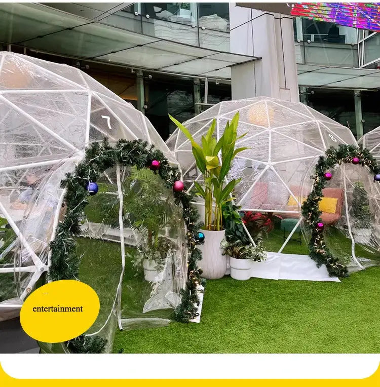 Garden Yard Glamping Dome Tent Inflatable Geodesic Dome Bubble Transparent Igloo Tent for Sale