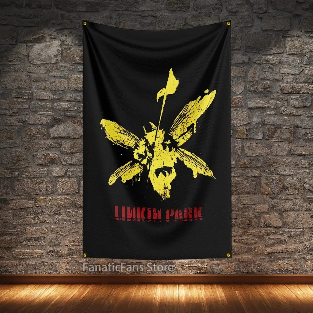 Linkin Park Rock Music Polyester Flag – Digital Printed Hanging Banner for Decoration - Premium flag from Lizard Vigilante - Just $15.99! Shop now at Lizard Vigilante