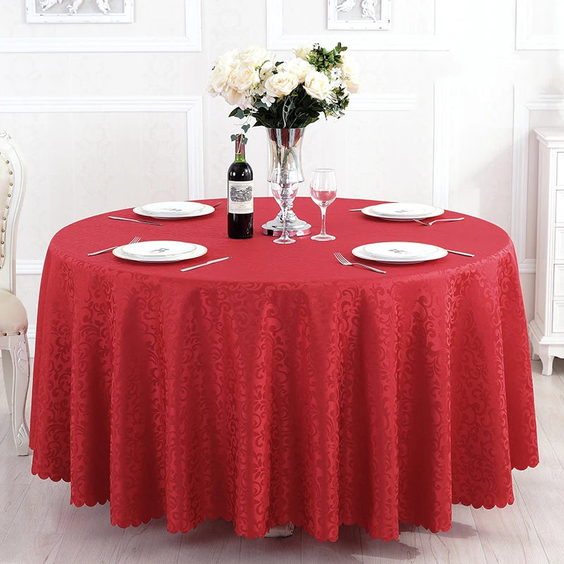 Polyester Jacquard Tablecloth for Hotel, Wedding, Banquet, and Party Decoration - Premium tablecloth from Lizard Vigilante - Just $32.88! Shop now at Lizard Vigilante