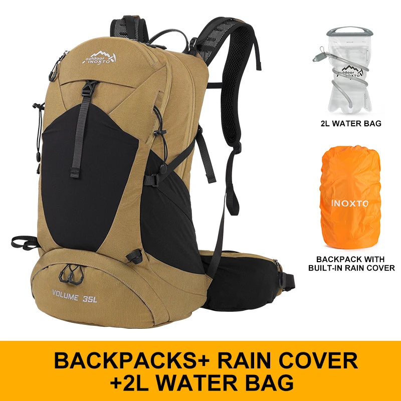 Mountaineering Backpack 35L – Waterproof Outdoor Sports Bag for Camping & Hiking - Premium backpack from Lizard Vigilante - Just $34.99! Shop now at Lizard Vigilante