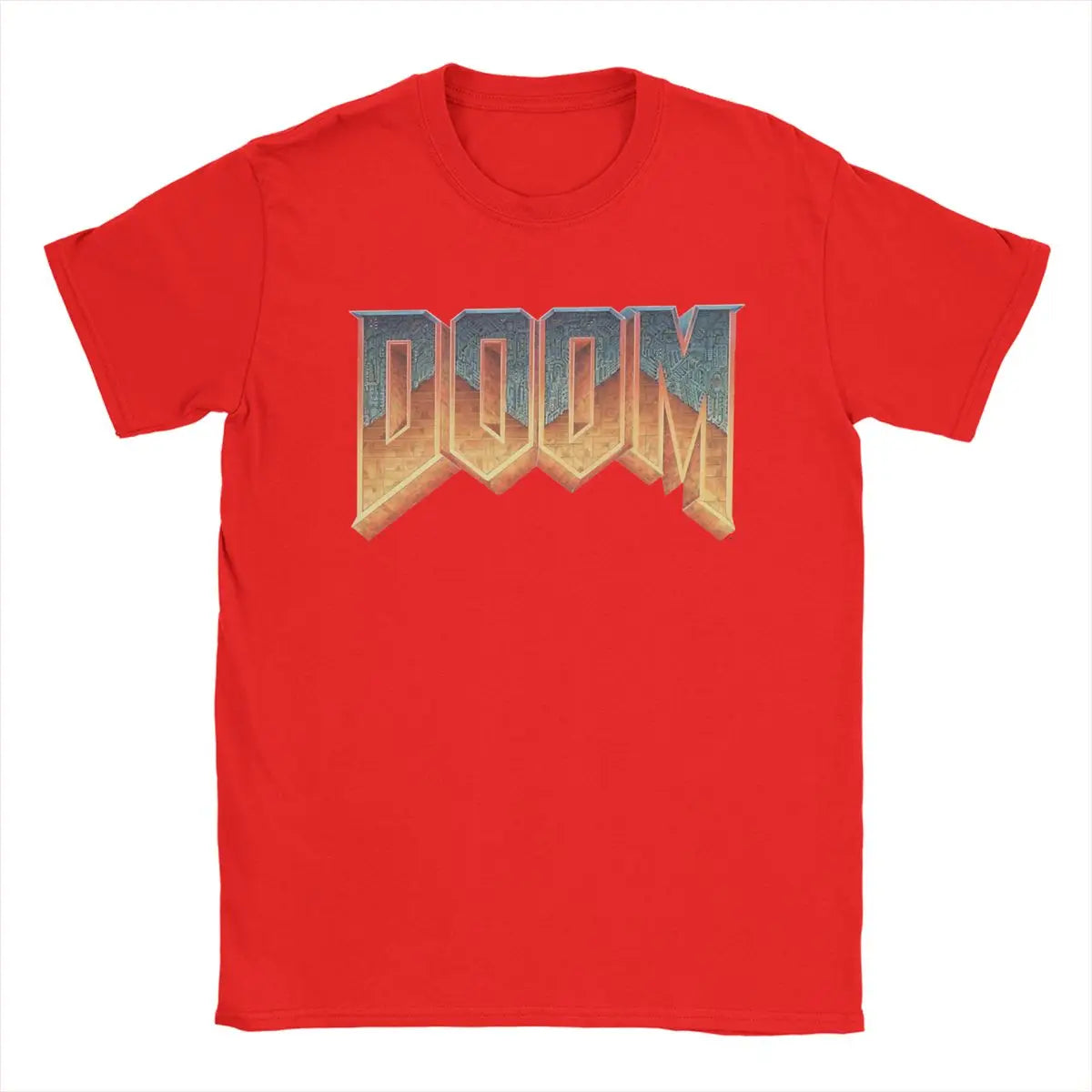 Time Warp Tees: Unleash the 90s with the DOOM Summer Shooting Game Retro Logo Tee - Premium T-shirt from Lizard Vigilante - Just $24.88! Shop now at Lizard Vigilante