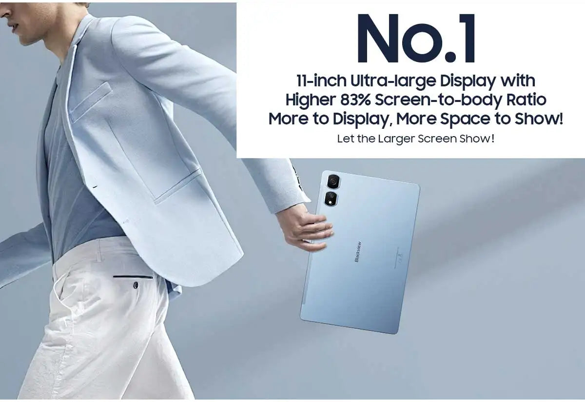 Blackview Tab 16 Pro Tablet PC 11'' FHD+ Display T616 Octa Core 24GB(8+16) RAM 256GB ROM 7700mAh 4G Tablets Android 14