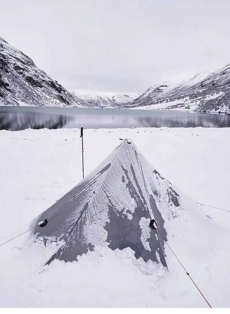 [HODR] 3F UL GEAR Lanshan 1 pro Tipi Tent Rodless Solo Ultralight 690g 20D Nylon Fabric Camping Season Tent Trekking Tents